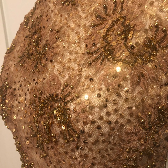 Pat Sandler Luxury Vintage Beaded Silk Chiffon Top - Picture 4 of 6